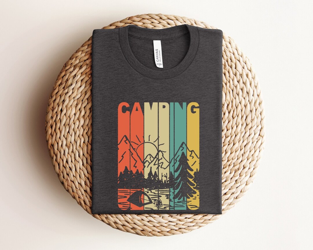 Retro Camping Shirt, Family Camp Shirt, Mountain Shirt, Hiking Travel ...
