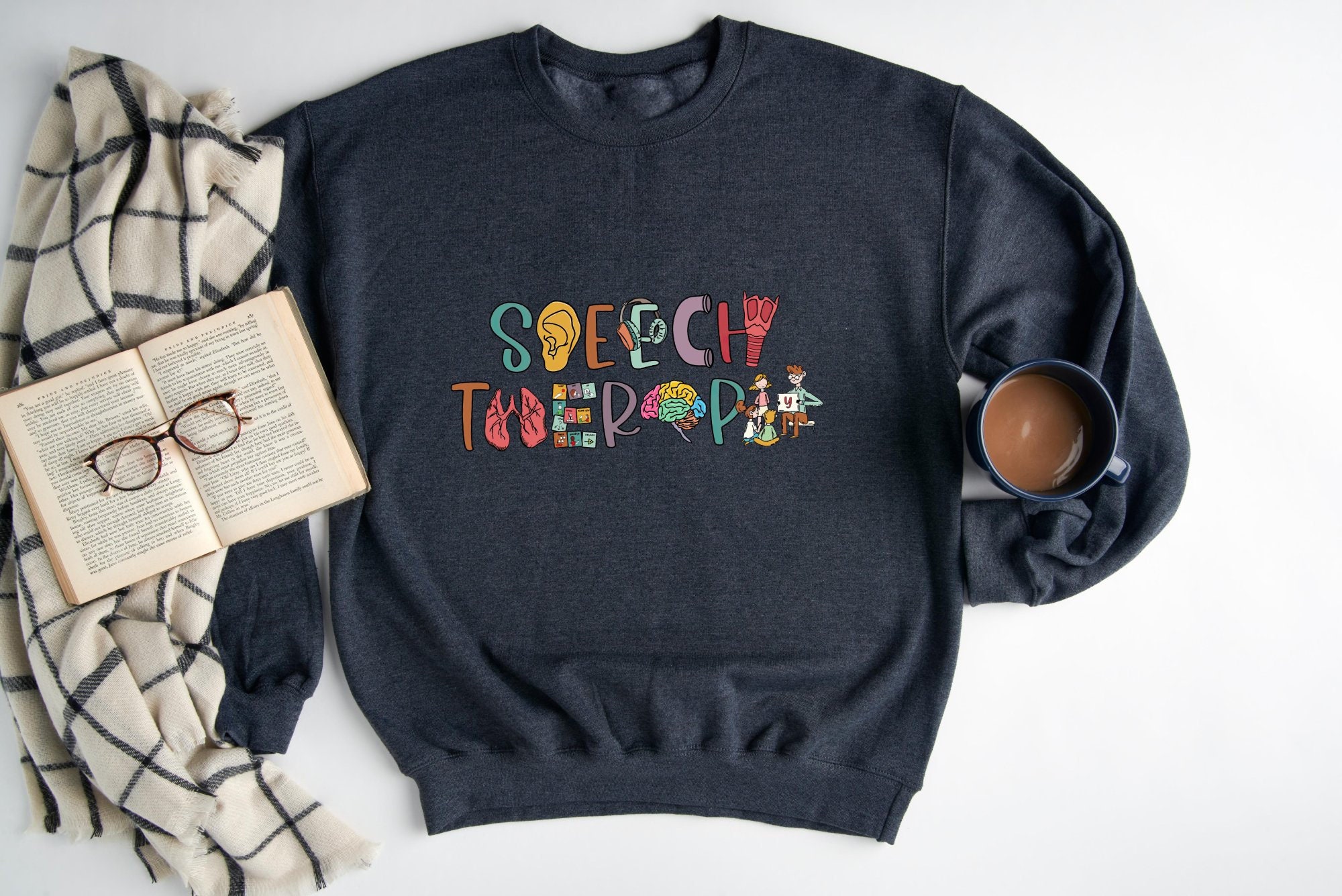 Discover Speech Language Pathologist, Speech Therapy Sweatshirt, Speech Therapist Crewneck Sweatshirt, Speech Therapist Shirts, Speech Therapist Gift