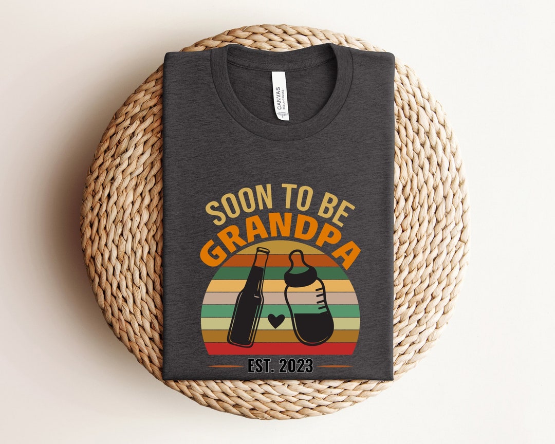Soon to Be Grandpa Shirt Grandpa Announcement Shirt New - Etsy