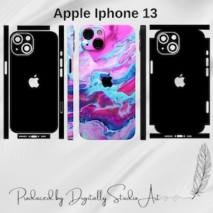 iPhone 13 Skin Template, Vector Cut File, Vinyl Wrap Cutting Template, Svg Files For Cricut or Silhouette