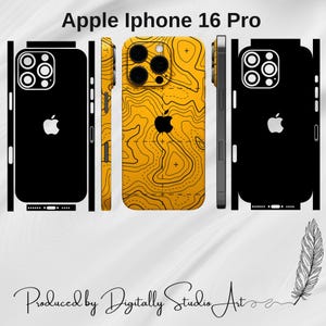 iPhone 16 Pro Skin Template, Vector Cut File, Vinyl Wrap Cutting Template, Svg Files For Cricut or Silhouette