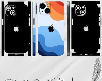 iPhone 15 Skin Template: Vector SVG Cut File for Cricut, Silhouette (Digital File)