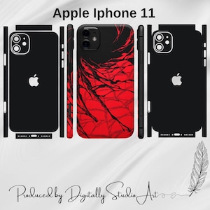 iPhone 11 Skin Template, Vector Cut File, Vinyl Wrap Cutting Template, Svg Files For Cricut or Silhouette