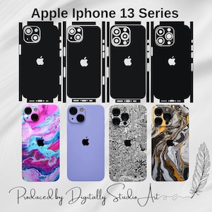 iPhone 13 Series Bundle Skin Template, Vector Cut File, Vinyl Wrap Cutting Template, Svg Files For Cricut or Silhouette