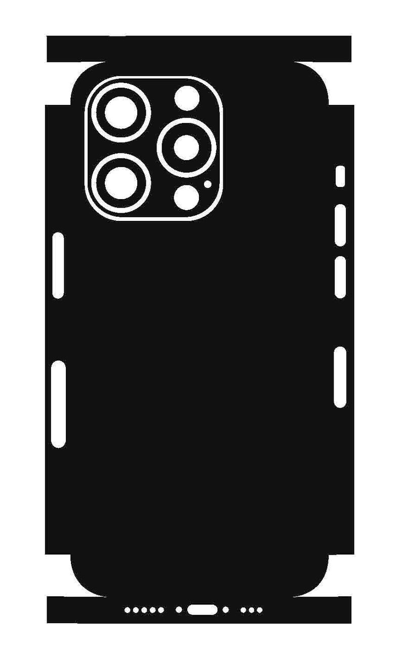IPhone 15 Pro Skin Template: Vector SVG Cut File for Cricut, Silhouette ...