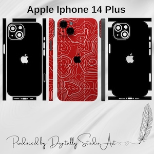 iPhone 14 Plus Skin Template, Vector Cut File, Vinyl Wrap Cutting Template, Svg Files For Cricut or Silhouette