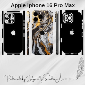 iPhone 16 Pro Max Skin Vorlage, Vektorschnittdatei, Vinyl Wrap Schneidevorlage, SVG-Dateien für Cricut oder Silhouette