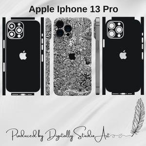 iPhone 13 Pro Skin Template: Vektor SVG Schnittdatei für Cricut, Silhouette (Digitale Datei)