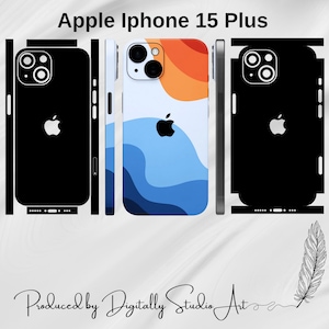 iPhone 15 Plus Skin Template, Vector Cut File, Vinyl Wrap Cutting Template, Svg Files For Cricut or Silhouette
