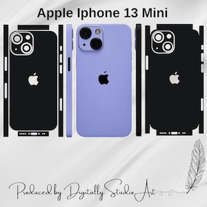 iPhone 13 Mini Skin Template, Vector Cut File, Vinyl Wrap Cutting Template, Svg Files For Cricut or Silhouette