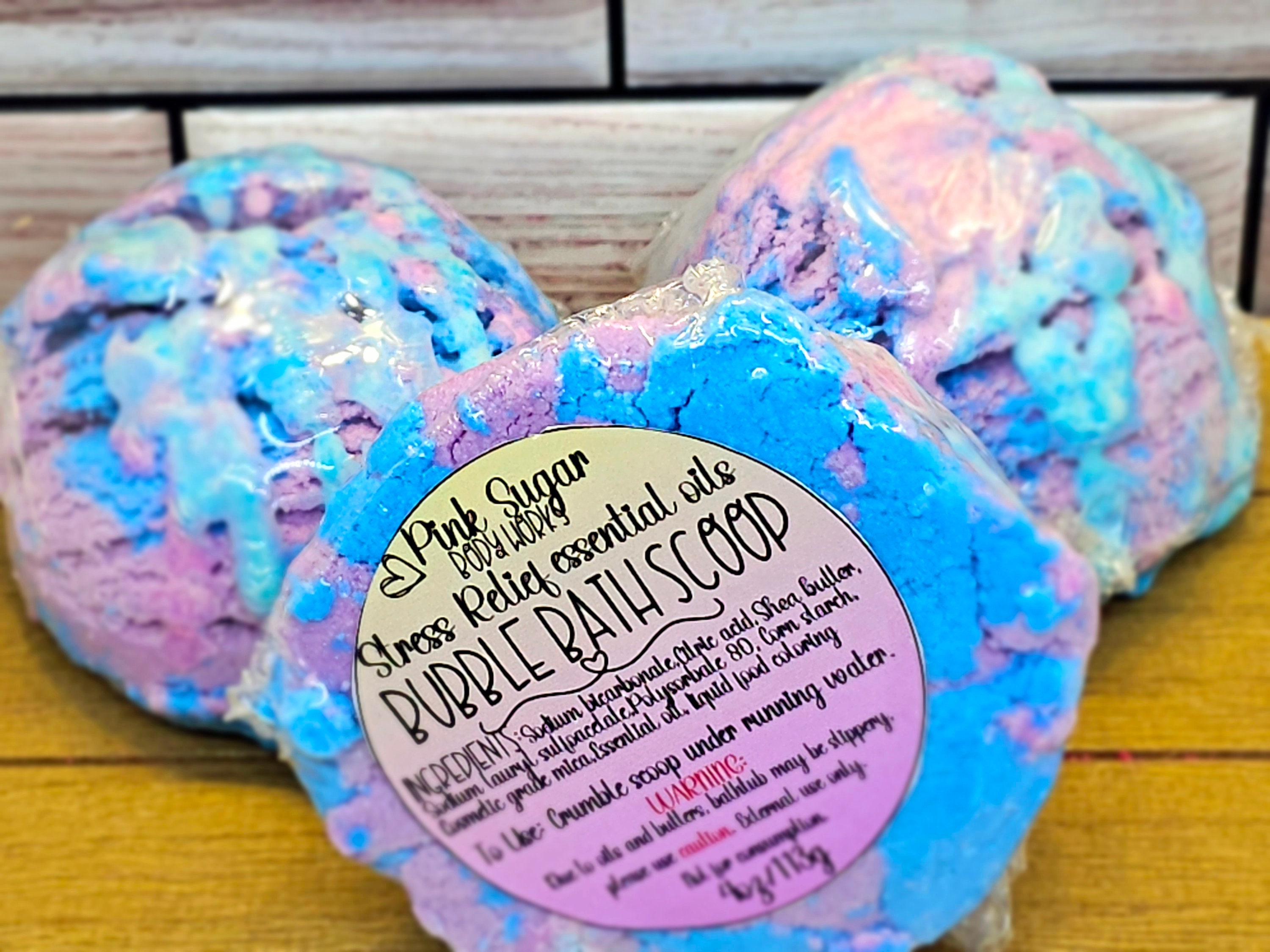 Stress Relief Bubble Bath Scoops, Ice Cream Bubble Scoops, Bubble Bath