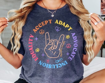 Special Education Teacher Shirt,Adapt Advocate Inclusion Equity Equality Accept Tshirt,Special Education Shirt,Autism Shirt,Teacher Sped Tee