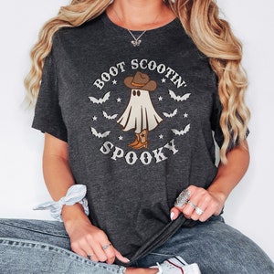 Boot Scootin Spooky Shirt, Boot Scootin Spooky, Western Ghost, Spooky Shirt, Funny Halloween Shirt, Wild West Halloween,  Halloween Shirt