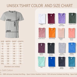 a t - shirt with different colors and sizes