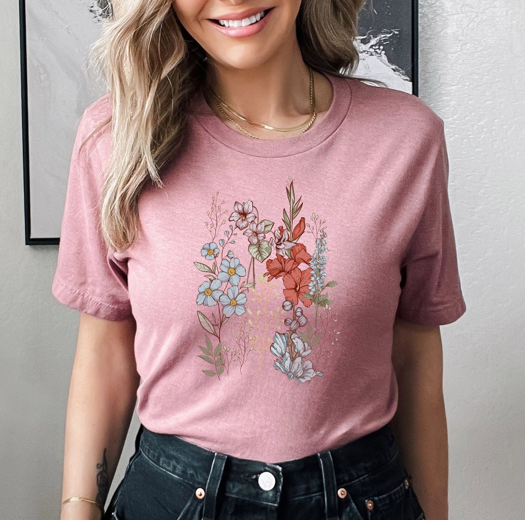 Pressed Flowers Tshirt, Wildflowers Shirt, Flower Girl Shirt, Shirt