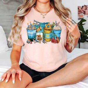Hanukkah Coffee Shirt, Jewish Shirt, Hanukkah Family Shirt, Jewish Coffee Shirt, Gift for Jewish, Coffee Lover Shirt, Happy Hanukkah Shirt