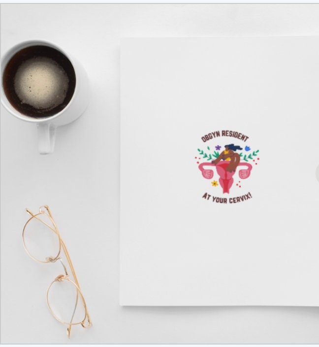 OBGYN Resident at Your Cervix Sticker Cute Obstetrics and - Etsy