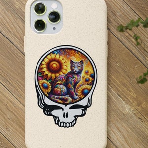 Grateful Dead China Cat Sunflower Biodegradable Grateful Dead Case, Eco-Friendly Phone Case, Grateful Dead Gift, Deadhead Gift, Zero Waste