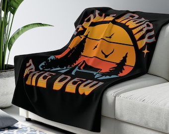 Grateful Dead Franklin's Tower Inspired Sherpa Fleece Blanket, Dorm Room Decor, Van Life, Camper Gear, Jam Band Fan Gift