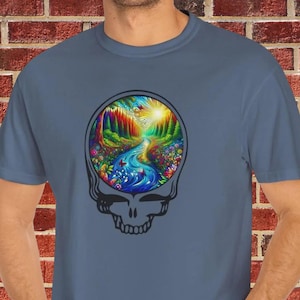 Grateful Dead Inspired Sugar Magnolia Shirt, Deadhead Gift, Wonders of Nature Lyrics, Stealie Shirt