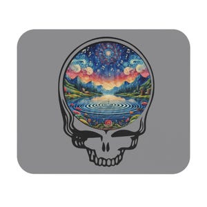 Grateful Dead Ripple Inspired Mouse Pad, Gift for Deadhead, Grateful Dead Fan Gift