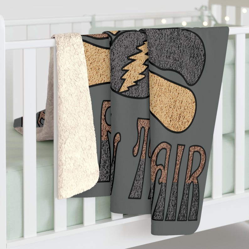 Grateful Dead "Ripple" Inspired Sherpa Fleece Blanket, Dorm Room Decor, Van Life, Camper Gear, Jam Band Fan Gift image 4