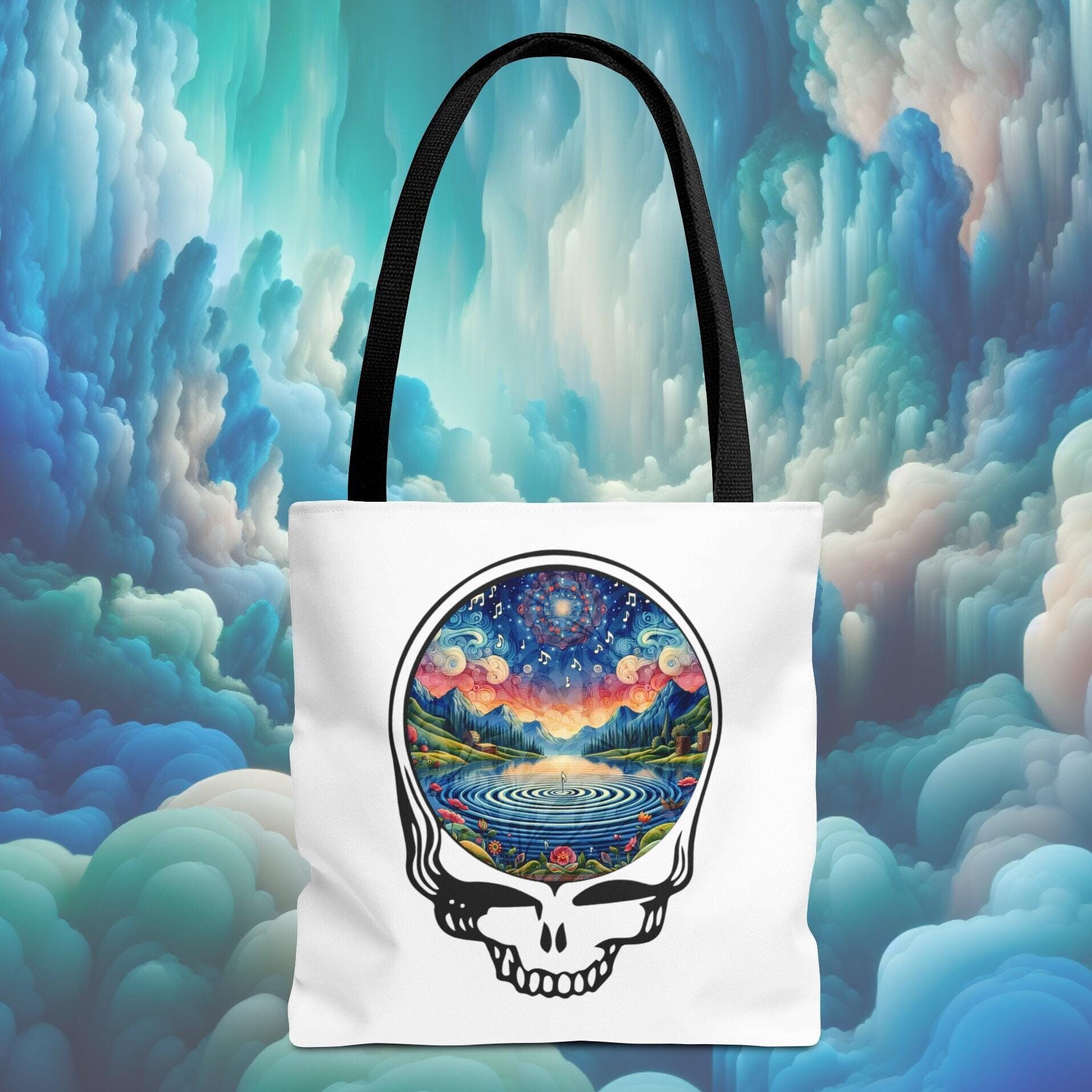 Grateful Dead Skull Logo Tote Bag Chinatown Market x Grateful Dead Tote Bag Swipe for... | Depop main image 2