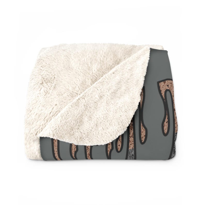 Grateful Dead "Ripple" Inspired Sherpa Fleece Blanket, Dorm Room Decor, Van Life, Camper Gear, Jam Band Fan Gift image 3