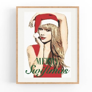 Merry T Swiftmas Cross Stitch Pattern