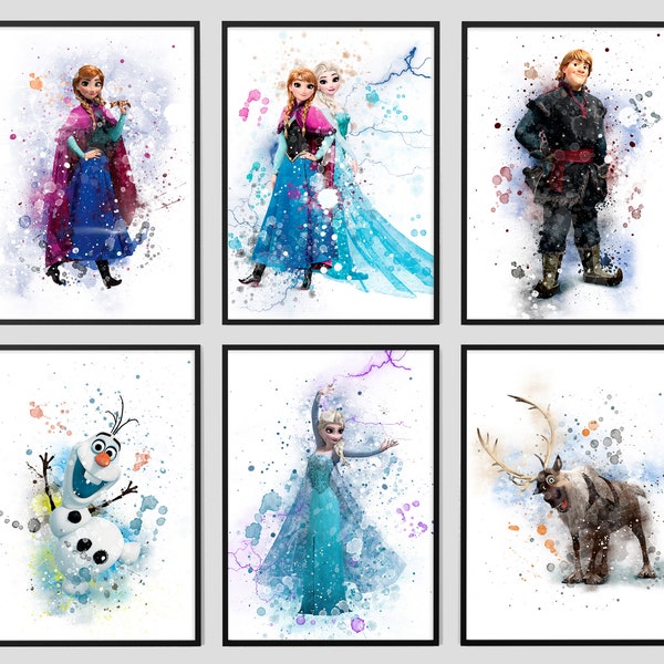 Frozen Wall Art Etsy