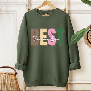 Apprezzamento dell&#39;insegnante, Maglione dell&#39;insegnante, Insegnante personalizzato, Titolo personalizzato, Tema scolastico, Fine dell&#39;anno scolastico, Compleanno dell&#39;insegnante