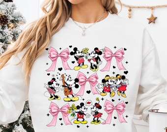 Walentynki Kokietki Kokietki Mickey Minnie Love Shirt, Disneyland Walentynki Mickey Minnie Para Bluza, Disney Walentynki Bluza z kapturem