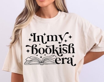 Comfort Colors "In My Bookish Era" Shirt, Book Lover Tee