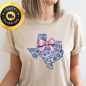 Texas Shirt, Floral State Coquette Texas Shirt, Texas Lover Shirt,Texas Floral Map Tee, Wildflower Texas Tee, Country Girl, Home State Texas