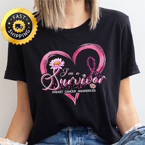 Cancer Warrior Shirt, I Am A Survivor Shirt, Breast Cancer Tee, positive energy Gift, Cancer Fighter Gift, Stronger shirt, Motivational Tee