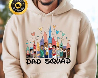 Sudadera Disney Prince Castle Dad, camiseta Disney Birthday Boy, sudadera Disney Castle Dad Squad, regalo divertido para el Día del Padre, regalo para papá para niños