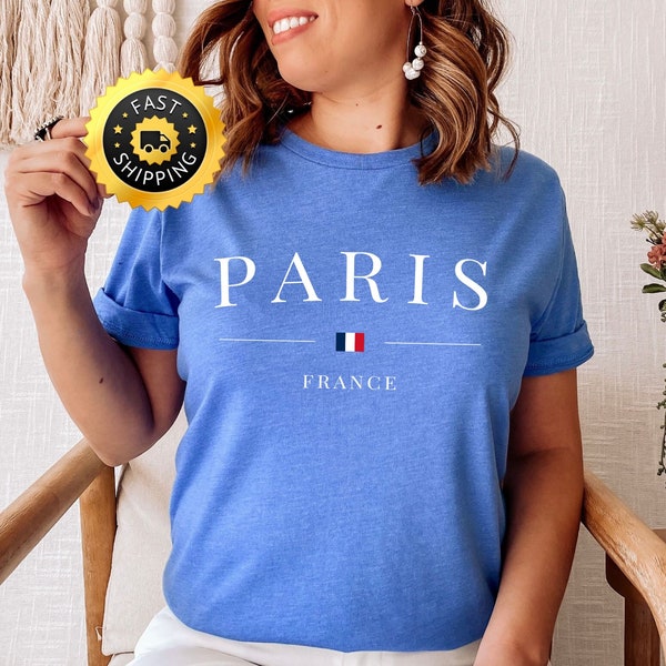 Reisshirt Parijs Frankrijk, T-shirt voor familievakantie