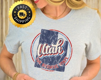 Retro Utah Graphic Tee, National Parks Trip-tröja