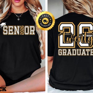 Senior 2026 shirt, Graduation 2026 shirt, Graduation 2026 Gift, Two sided Senior Grade shirt, High School Graduation Tee, Class Of 2026 Tee