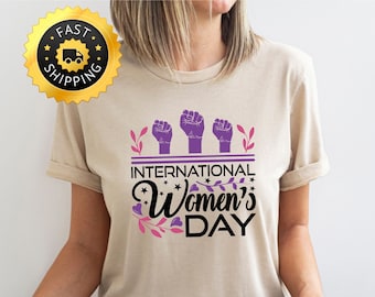 International Women's Day DTF Print Shirt, Embrace Equity