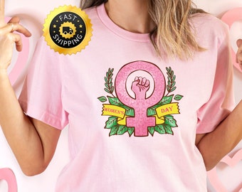Floral International Women's Day Shirt, 2024 Women's Day Shirt, Floral 8 march Women's Day Shirt, Embrace Equity Shirt, Floral Female Shirt