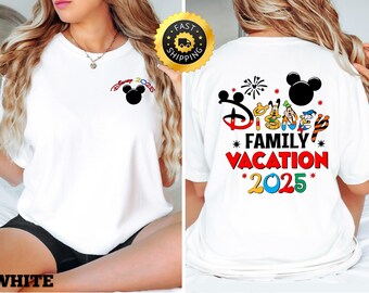 Custom Disney Family Vacation 2025 Shirt, Disney Mickey Family Trip 2025 Shirt, Disneyland Crew, Disney world Trip Shirt, Disney group shirt