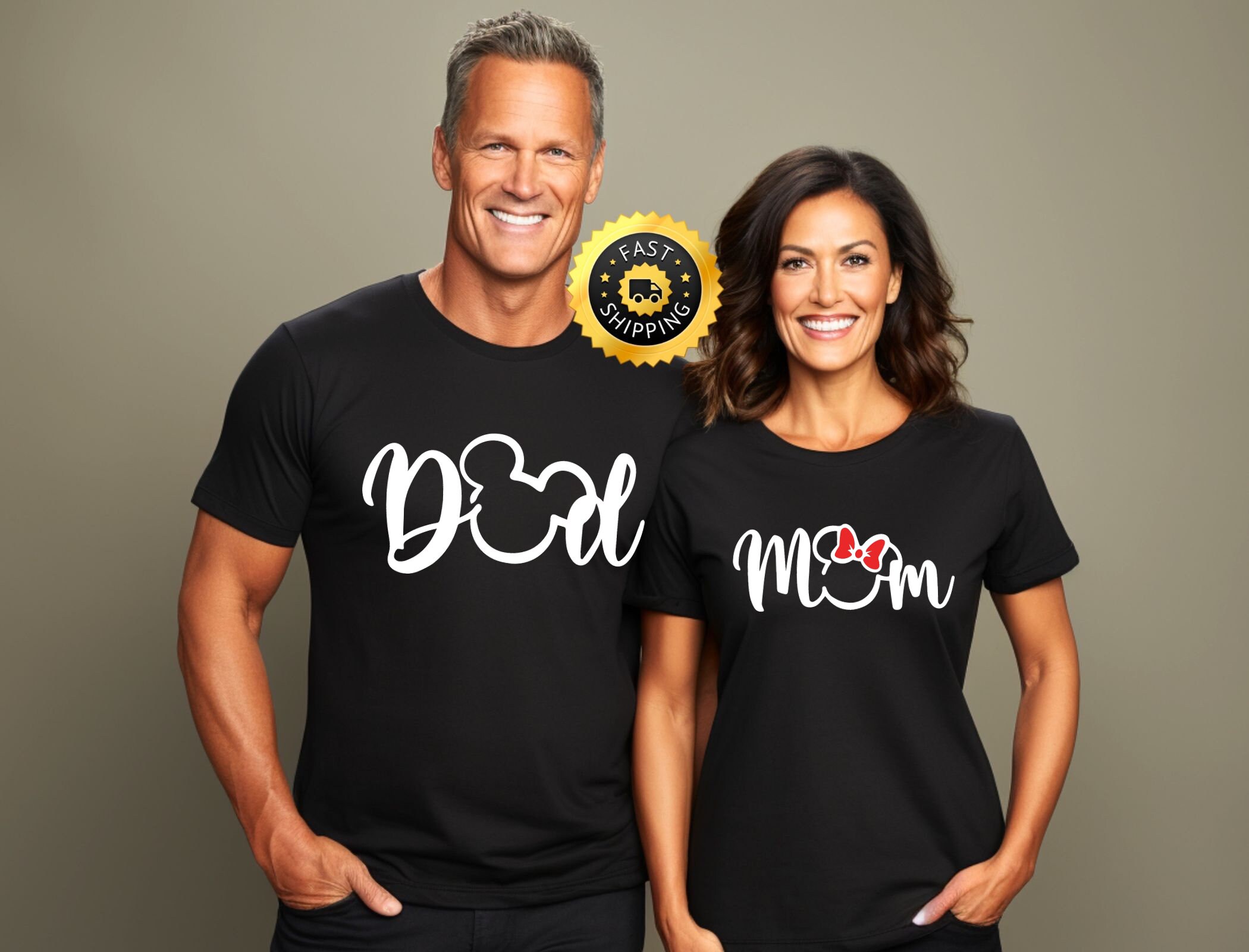 Disney Mom and Dad Family Shirt, Disney Family Trip Shirt, Minnie Mom ...