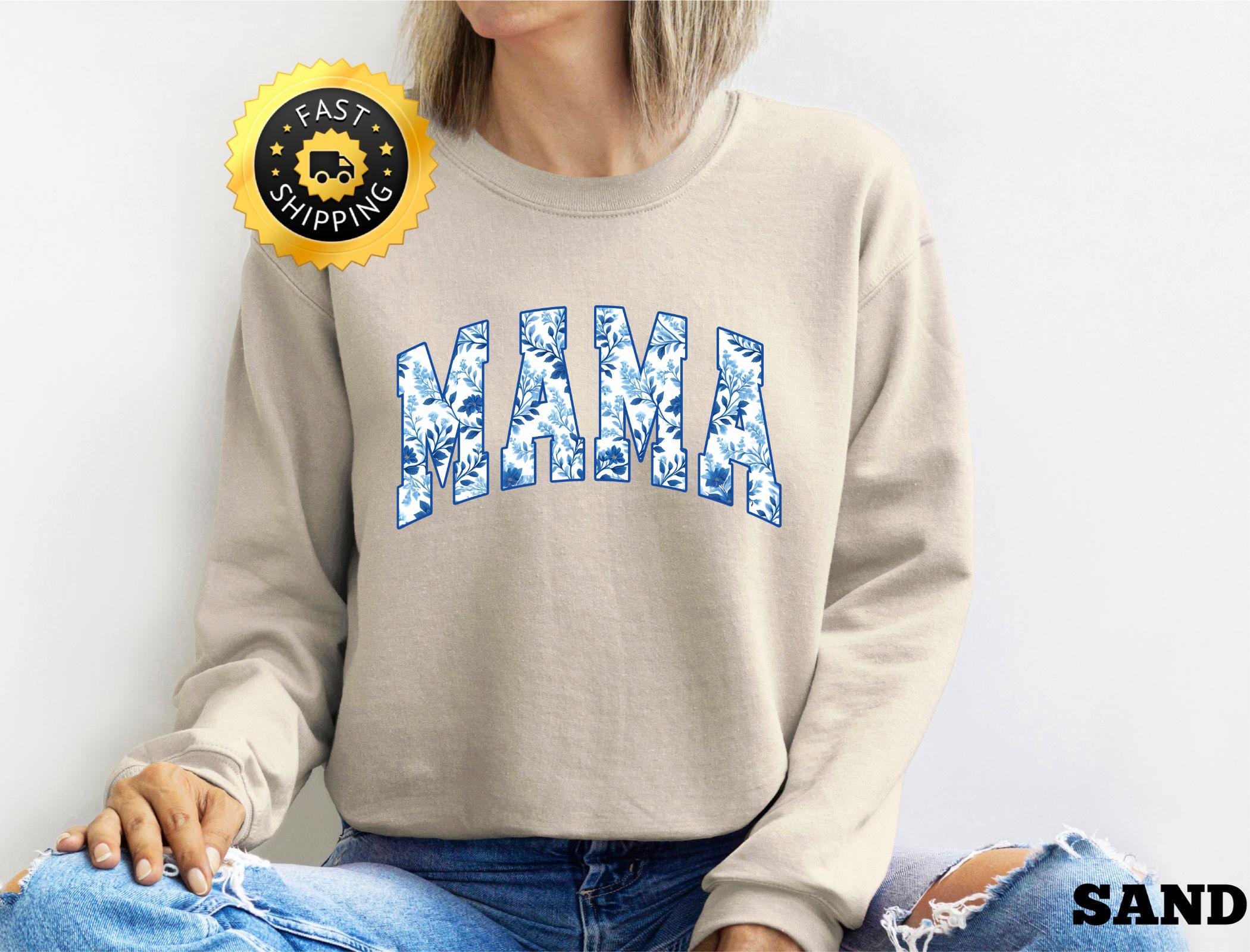 Floral Mama Sweatshirt, Chinoiserie Print, Mother's Day Gift - Etsy