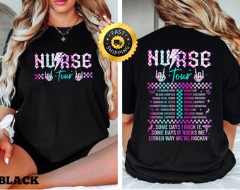 Nurse Tour Graphic Tee, Retro Stil, lustiges Krankenschwester Geschenk