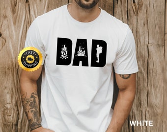 Camiseta "Vida de Acampamento para Pais", Camiseta de Aventura e Trilhas, Presente para o Dia dos Pais