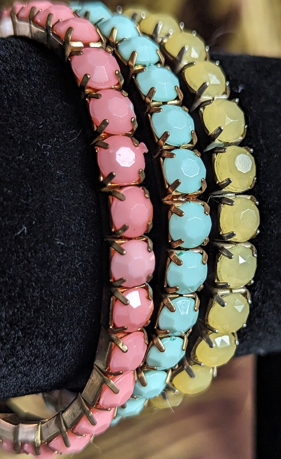 Vintage Set of 3 Premier Designs Bracketed Bracele