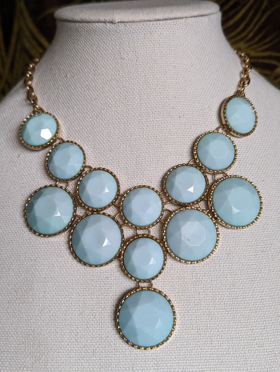 Vintage Turquoise Color Statement Necklace