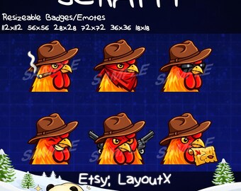 Scrappy Badges, ARC Raider Rooster , Streaming, Twitch, Kick, Youtube