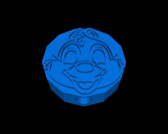 Arquivo STL para ponteira de canudo do Esquilo Dale, impressão 3D (download digital)